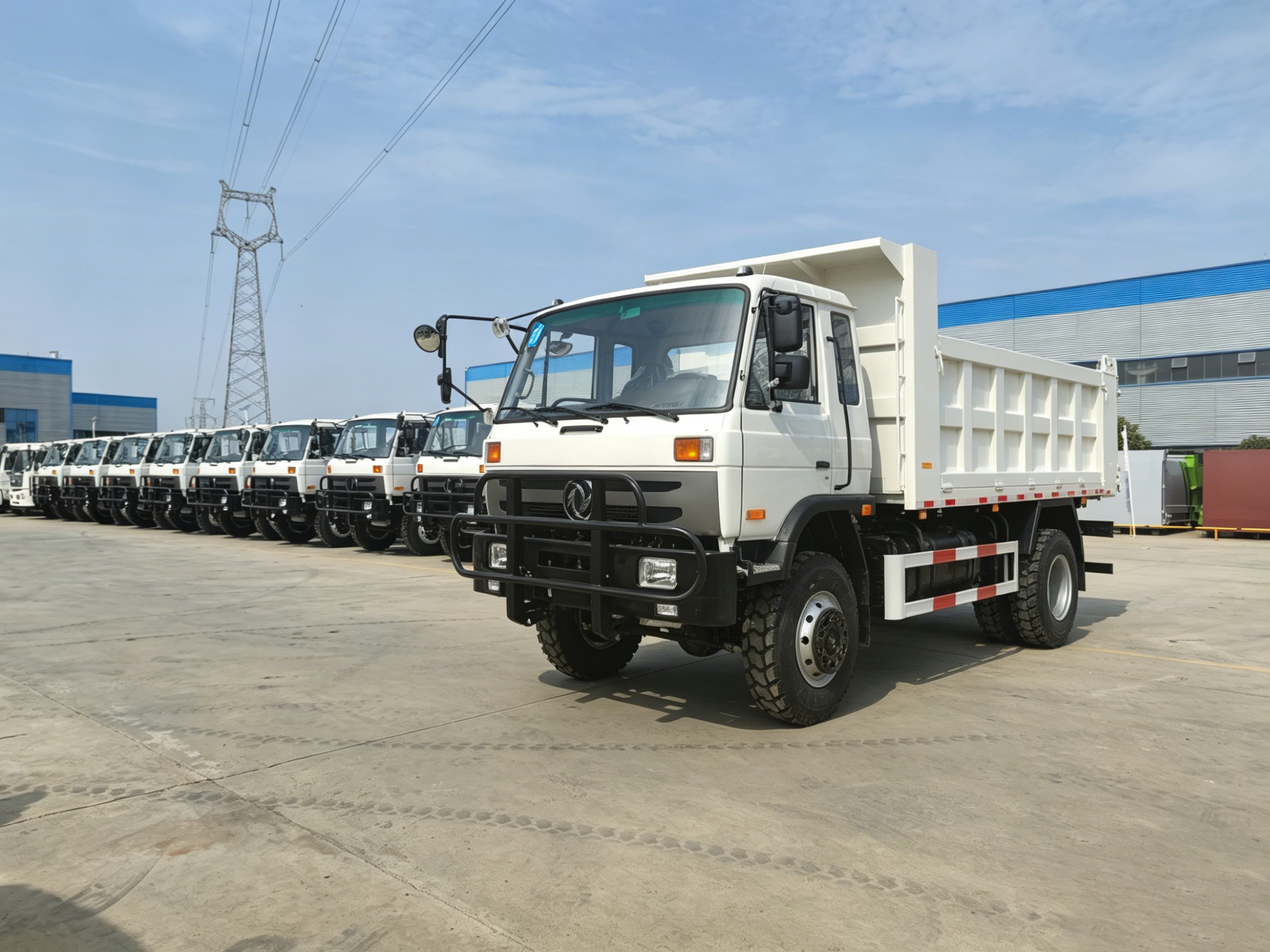 4X4全驱单桥自卸车(东风四驱自卸车)