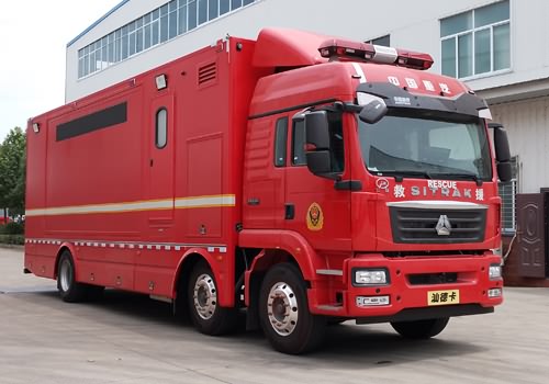 重汽3轴宣传消防车