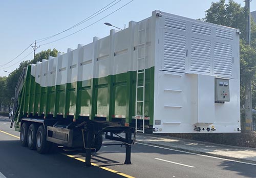 3轴压缩式垃圾半挂车