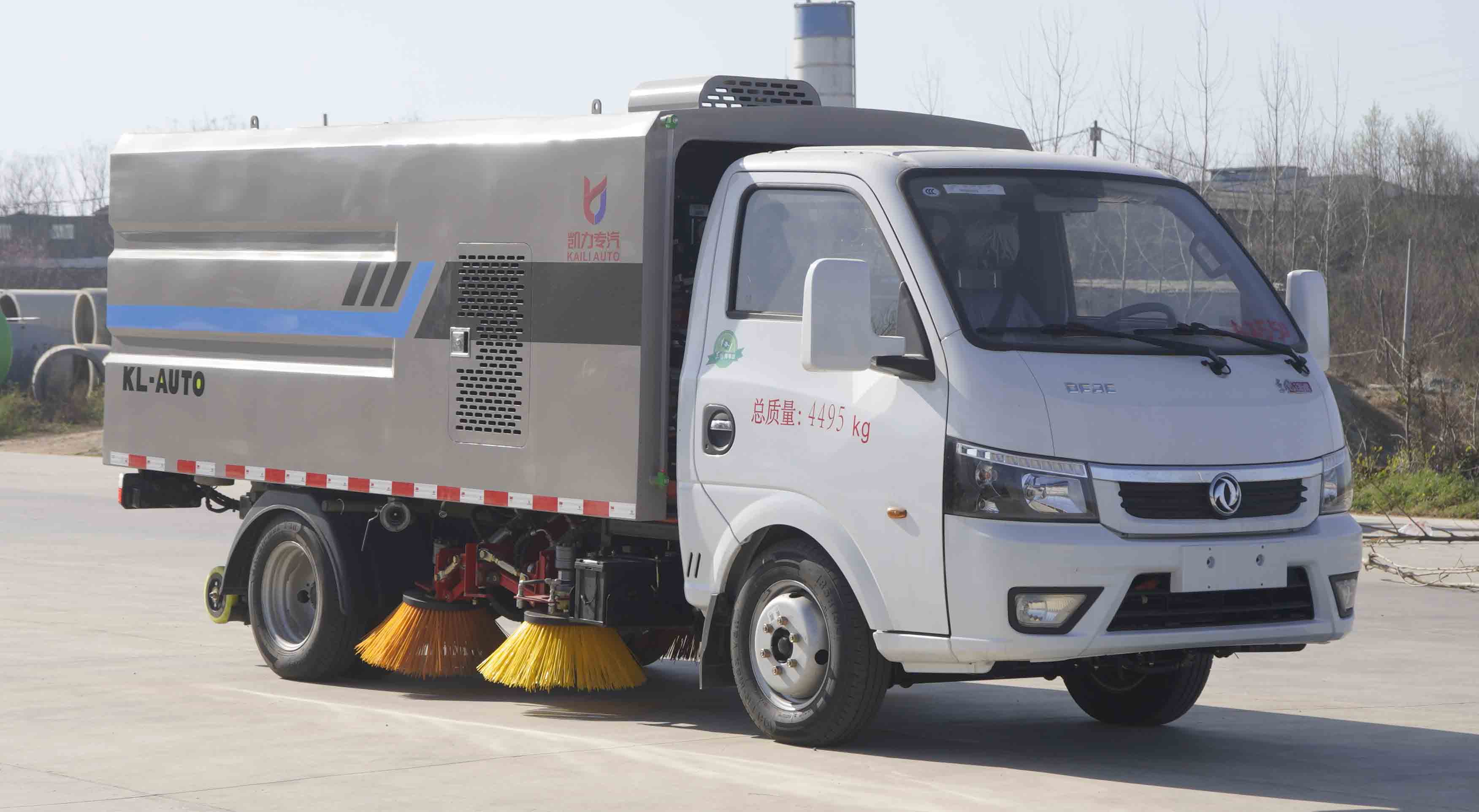 东风2轴纯电动扫路车