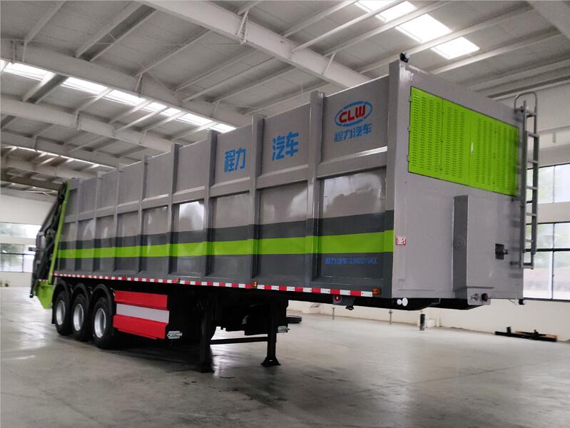 3轴压缩式垃圾半挂车