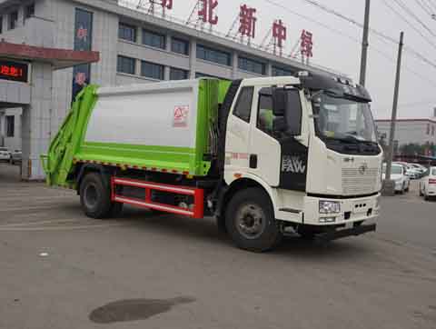 解放2轴压缩式垃圾车