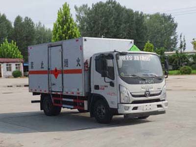 福田2轴易燃液体厢式运输车