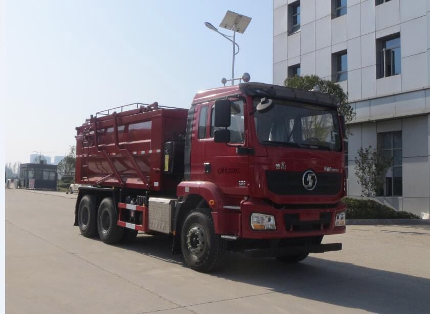 陕汽3轴污泥自卸车
